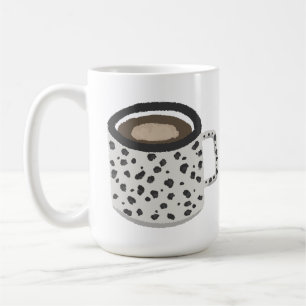 Mug Cadeau amateur de café à motif tacheté dalmate