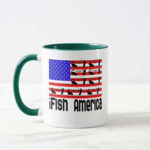 Mug Cadeau Amérique iFish de pêche