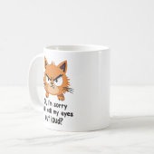 Mug Cadeau Amoureux des chats Sarcastique Antisocial K (Devant gauche)