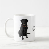Mug Cadeau Amoureux des chiens de Black Labrador Retri (Gauche)