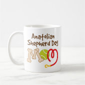 Mug Cadeau anatolien de maman de race de chien de (Gauche)
