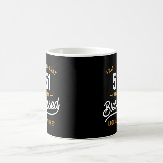 Mug Cadeau Anniversaire 51 Ans (Centre)