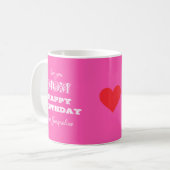 Mug Cadeau Anniversaire Pour MOM Chic Script Name Cute (Devant gauche)