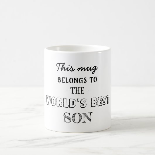 Mug Cadeau appartient au meilleur fils (Centre)