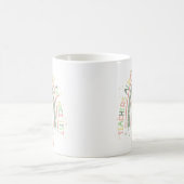 Mug Cadeau Arc-en-ciel de Noël personnalisable (Centre)