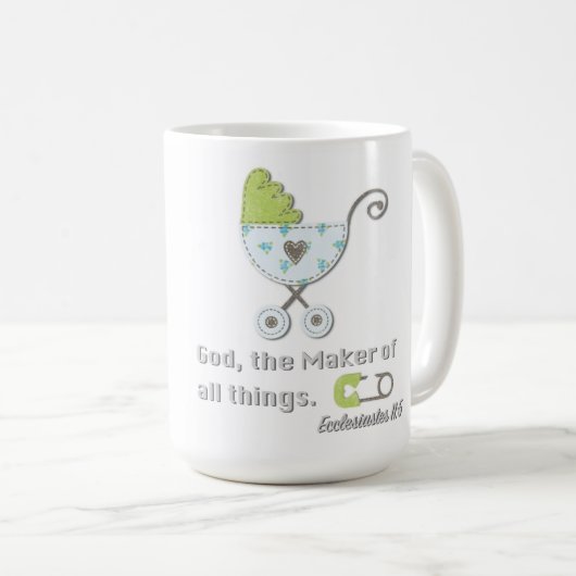Mug cadeau baby shower (Devant droit)