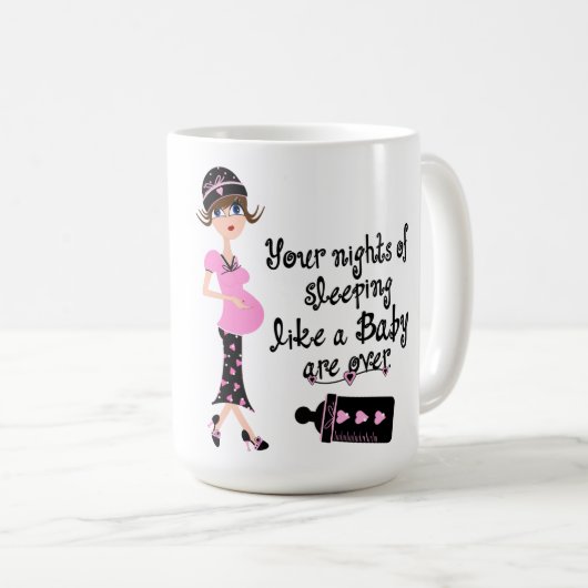 Mug cadeau baby shower (Devant droit)