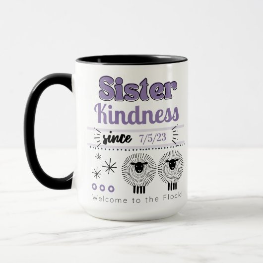 Mug Cadeau Baptême JW personnalisable pour Soeur (Gauche)