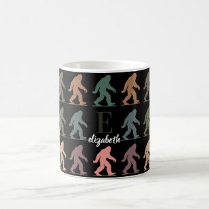 Mug Cadeau Bigfoot Nom Personnalisé Boisson Rétro Sasq