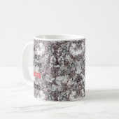 Mug Cadeau botanique noir et blanc pour maman (Devant gauche)