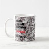 Mug Cadeau botanique noir et blanc pour maman (Gauche)