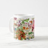 Mug Cadeau botanique vintage Affirmation positive Flor (Devant gauche)