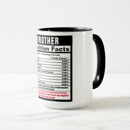 Mug cadeau Brother Funny (Devant droit)