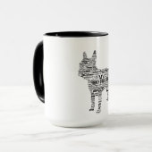 Mug Cadeau Bulldog en France (Devant gauche)