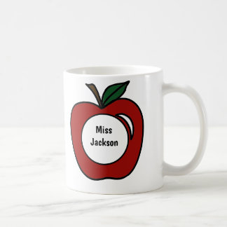 Mug Cadeau-cadeau-pomme de l'enseignant personnalisé