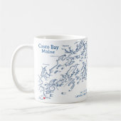 Mug Cadeau Cape Elizabeth Maine (Gauche)