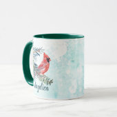 Mug Cadeau Cardinal avec Nom Personnalisé (Devant gauche)