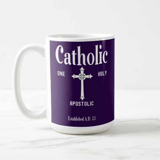 Mug cadeau catholique romain (Gauche)