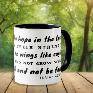Mug Cadeau chrétien S'envoler sur des ailes comme des