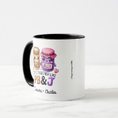 Mug Cadeau Couples "Ensemble Comme PB & J" Personnalis (Devant gauche)