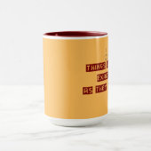 Mug Cadeau d'affirmations positives de pleine conscien (Centre)