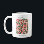 Mug Cadeau d'aide-ménagère aux fraises personnalisé Vi<br><div class="desc">Célébrez votre fête de mariée avec élégance avec cette charmante tasse de demoiselle d'honneur personnalisée ! Dotée d'un design délicieux sur le thème de la fraise, encadrée de feuilles verdoyants et de fleurs blanches délicates, cette tasse apporte une touche fantaisiste et élégante. Customisez-le avec le nom de votre servante d’honneur...</div>