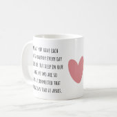 Mug Cadeau d'amitié à longue distance (Devant gauche)