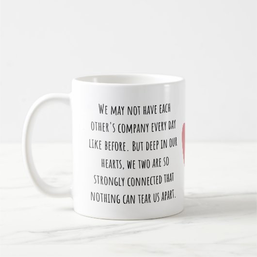 Mug Cadeau d'amitié longue distance (Gauche)