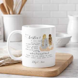 Mug Cadeau d'amitié personnalisé pour meilleure amie m