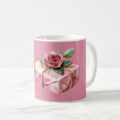 Mug Cadeau d'amour Rose Fleur (Devant droit)