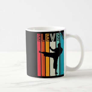 Mug Cadeau d'anniversaire 11 ans Karaté Taekwondo Rétr