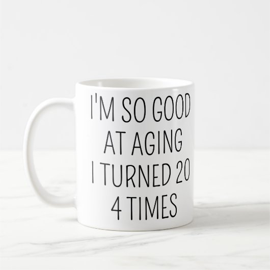 Mug Cadeau d'anniversaire 80 ans (Gauche)