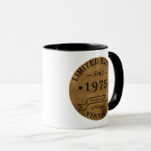Mug Cadeau d'anniversaire de naissance en 1975 (Devant droit)