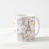 Mug Cadeau d'anniversaire de Paris (Devant droit)
