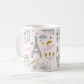Mug Cadeau d'anniversaire de Paris (Devant gauche)