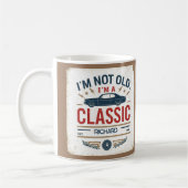 Mug Cadeau d'anniversaire de voiture classique (Gauche)