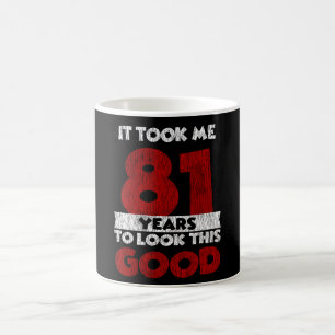 Mug Cadeau d'anniversaire drôle de 81 ans Vintage