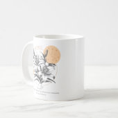Mug Cadeau d'anniversaire Fleur de Lys Astrologie Taur (Devant gauche)