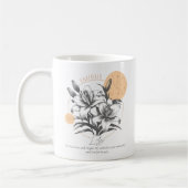 Mug Cadeau d'anniversaire Fleur de Lys Astrologie Taur (Gauche)