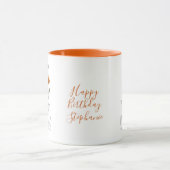 Mug Cadeau d'anniversaire Fleur de naissance d'octobre (Centre)