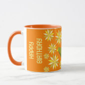 MUG CADEAU D'ANNIVERSAIRE FLEUR OISEAU SIMPLE POUR N'I (Gauche)