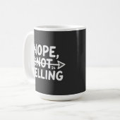Mug Cadeau d'anniversaire humoristique - Non, pas de d (Devant gauche)