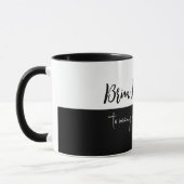 Mug Cadeau d'anniversaire moitié noir moitié blanc (Gauche)