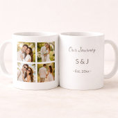 Mug Cadeau d'anniversaire pour couples en forme de col