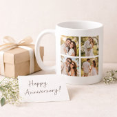 Mug Cadeau d'anniversaire pour couples en forme de col