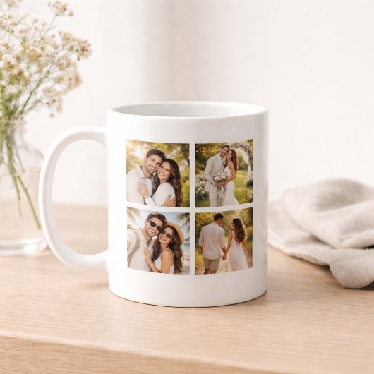 Mug Cadeau d'anniversaire pour couples en forme de col