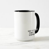 Mug cadeau d'anniversaire Verseau avec un jeu de m (Devant droit)