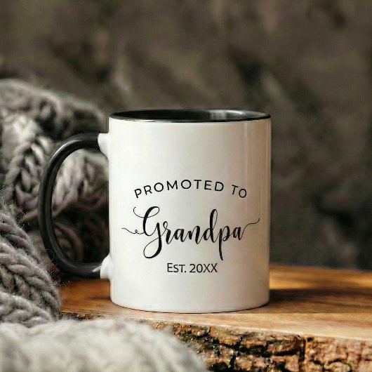 Mug cadeau d'annonce de grossesse grand-père