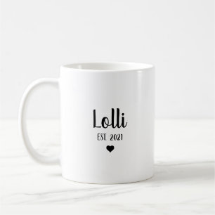 Mug Cadeau d'annonce de grossesse Mamie Lolli