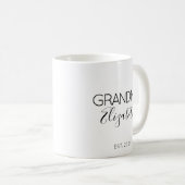 Mug Cadeau d'annonce de grossesse Mamie Nom (Devant droit)